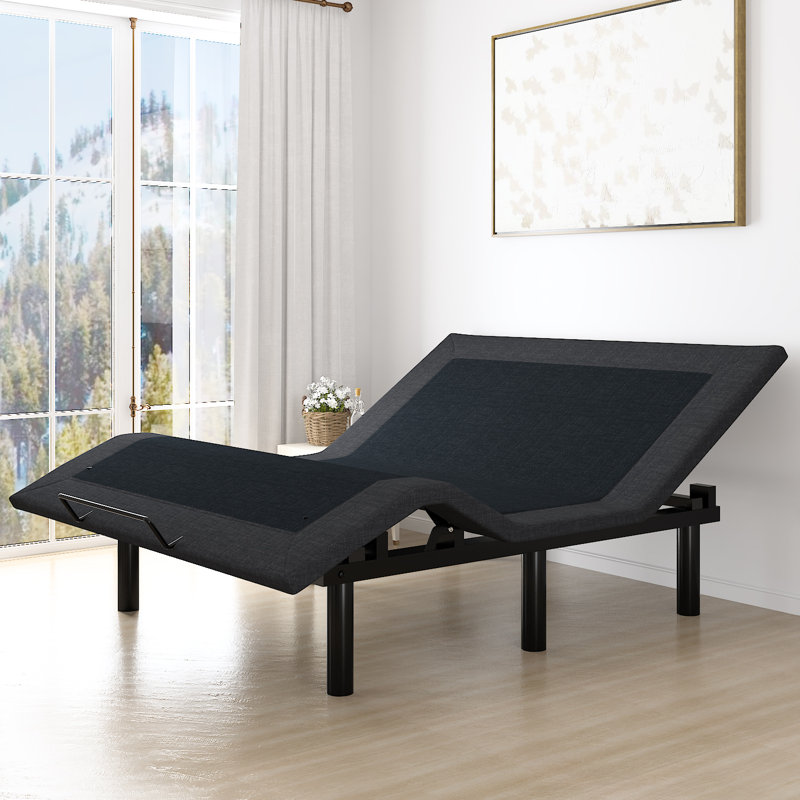 Shreya Upholstered Adjustable Bed with Wireless Remote, Queen