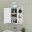 Armoire à pharmacie avec miroir, armoire de salle de bain murale avec porte miroir