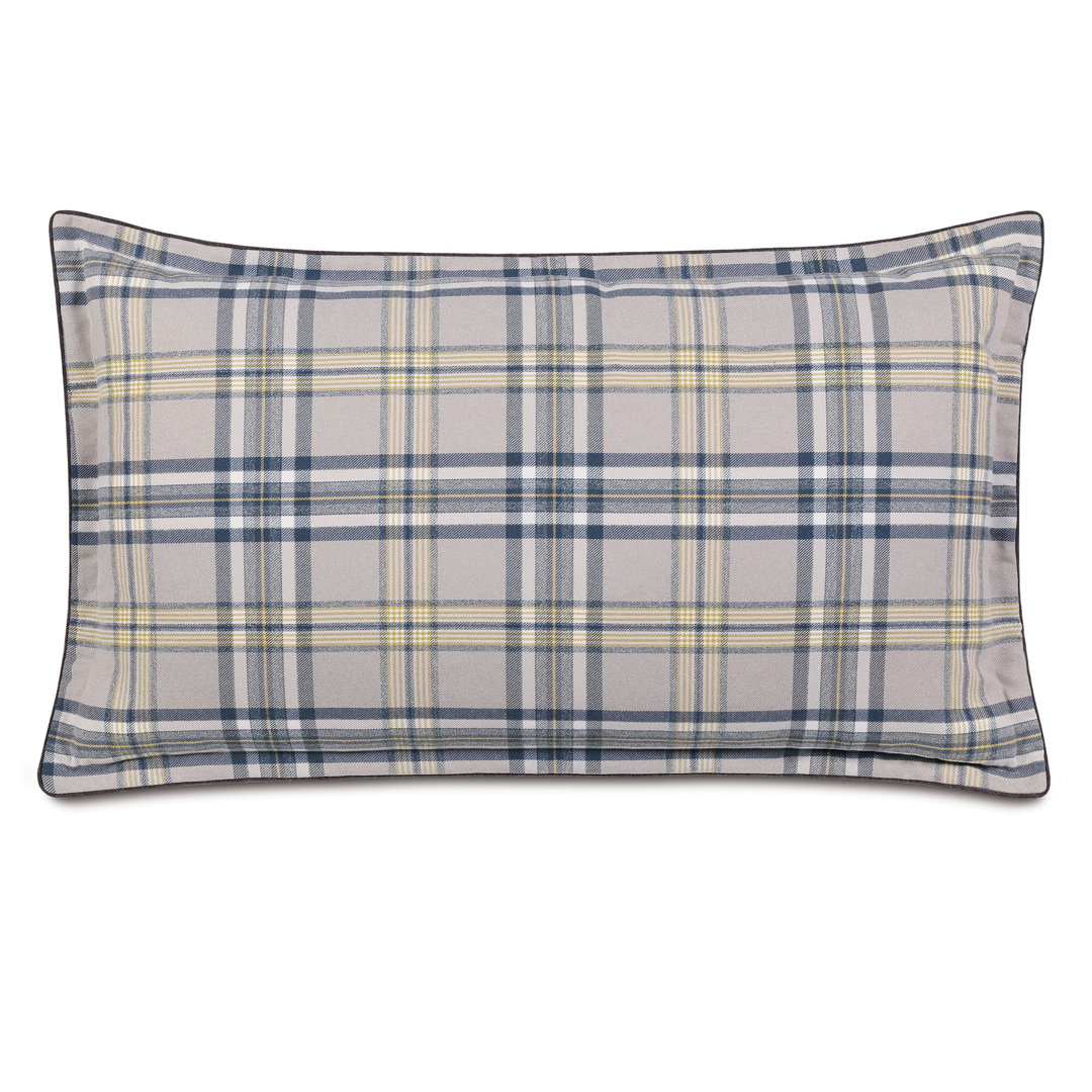 Pattinson 100% Polyester Plaid Sham Eastern Accents 