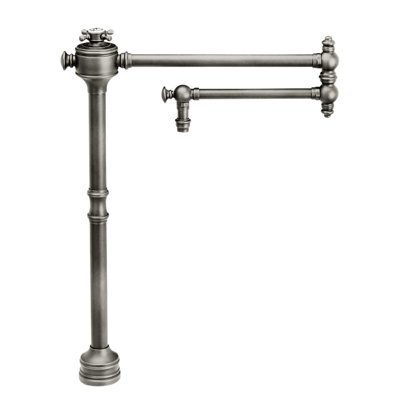 Traditional Counter Mounted Potfiller - Cross Handle