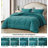 Washed Microfiber Bedding Honeycomb Comforter Set-89229420-81915324