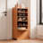 21 Pair Shoe Storage Cabinet 7 Layers Wood Shelf With Flip Drawers Tabletop