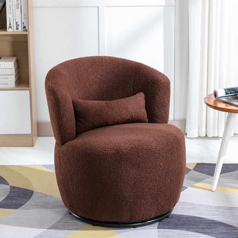 Beldin Upholstered Accent Chair, Brown