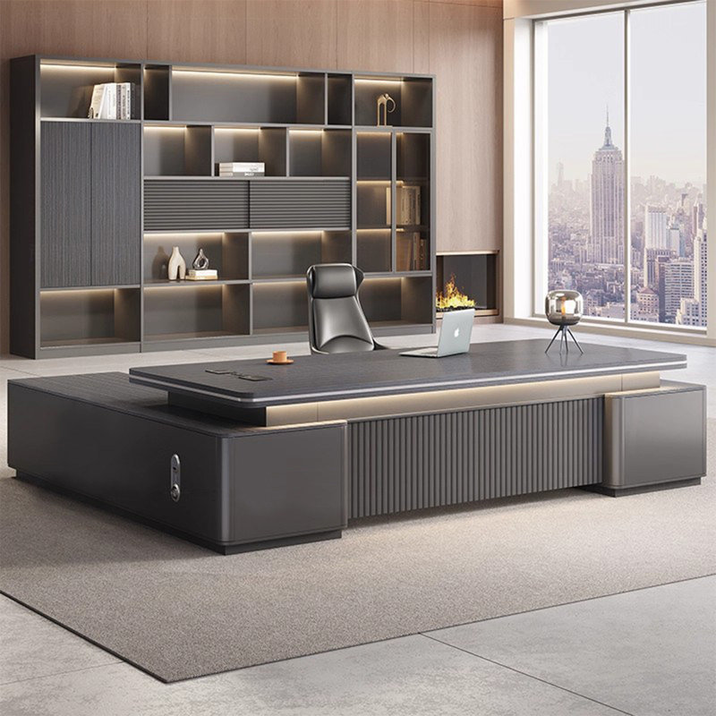 Table de bureau en L 125,98 po, H 29,53 po x l 125,98 po x P 62,99 po