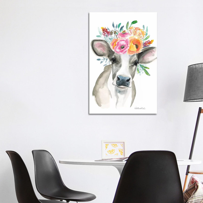 Cow by Kirsten Dill - Wrapped Canvas Gallery-Wrapped Canvas Giclée, 101.6cm H x 66.04cm W