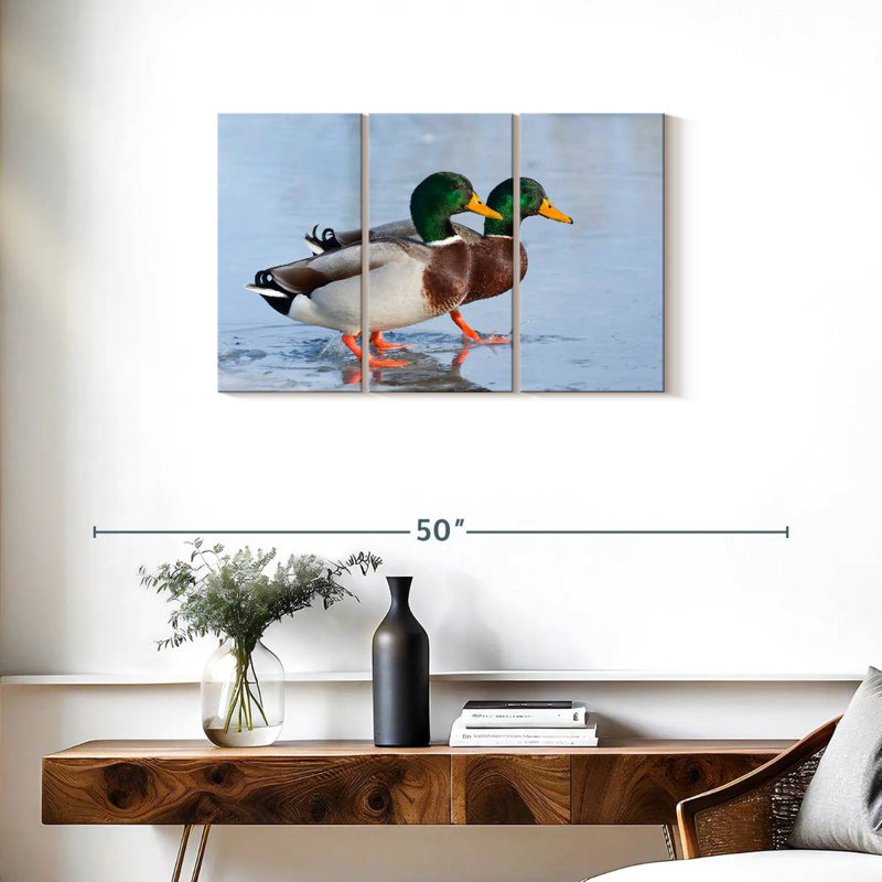 Brampt Mallard Duck Duo, 20" H x 33" W