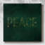 Peace Starburst - Green - reproduction d'art sur toile tendue