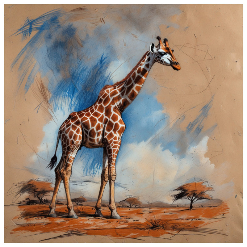 Rideaux de douche girafe en savane africaine extra long, 70in W x 72in H
