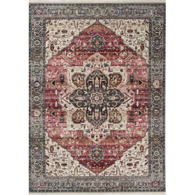 Rug Branch 5' X 8' (5'3'' X 7'10'') Elegant Indoor Area Rug, Pink Cream , Classic/Traditional - Living Room, Bedroom, Dining Room, And Kitchen