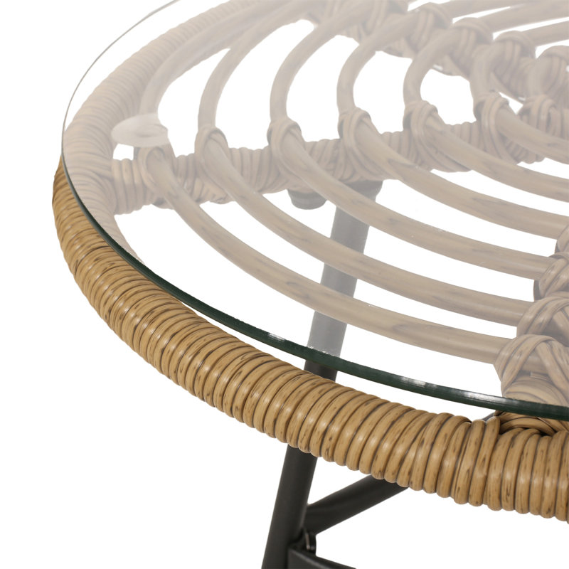 Table d'appoint Orlando, Marron clair