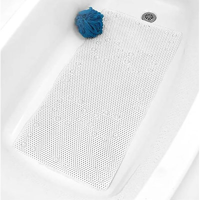 Non-slip Foam Bathtub Shower Mat With Suction Cups - 36" X 17"