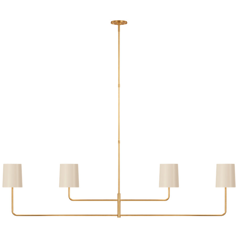Go Lightly 4 - Light Chandelier, Ivory, Gild