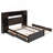Full Size Wooden Bed With All-in-One Cabinet, Shelf and Sockets-11580597