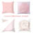 17.7x17.7in Modern Throw Pillow Covers, Square Soft Throw Cushion Set of 4 with Invisible Zipper, for Living Room Decor Home Spring Decor