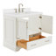 Meuble-lavabo simple avec plateau Abshire 37-93359303