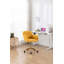 Chaise de bureau pivotante à hauteur réglable en tissu Teddy 360, confortable et ergonomique pour une productivité accrue