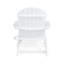 Chaise Adirondack pliante Bellwood en bois blanc avec porte-gobelets