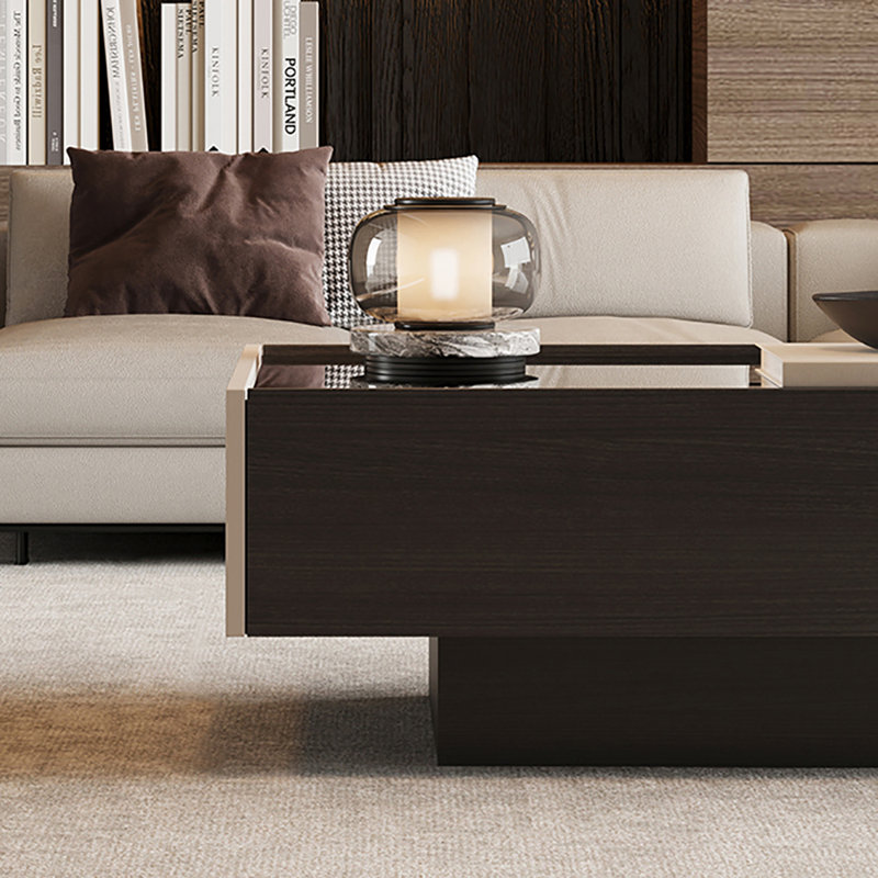 Table basse simple, Brun noyer, H 15 po x l 51,2 po x P 25,6 po