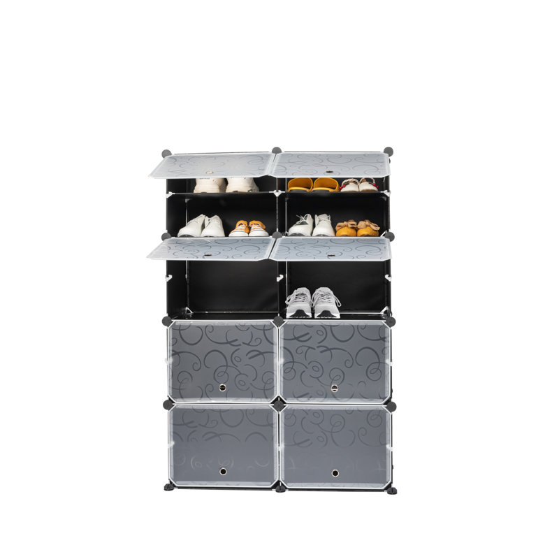 Avaeya 72 Pair Stackable Shoe Storage Cabinet