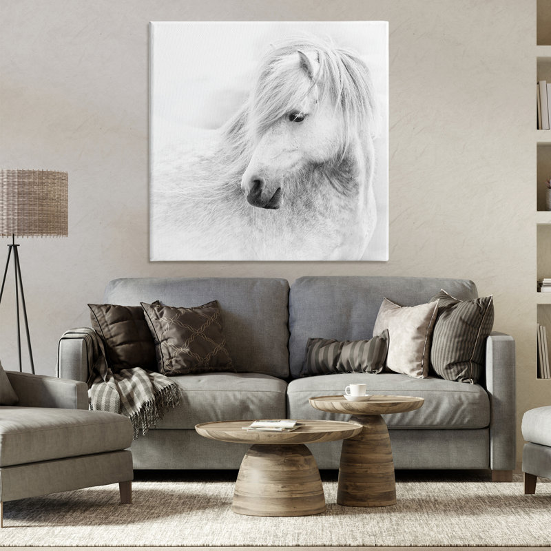 «Gazing Toned Horse», art mural par PHBurchett, H 36 po x l 36 po