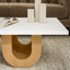 Table basse ovale en bois