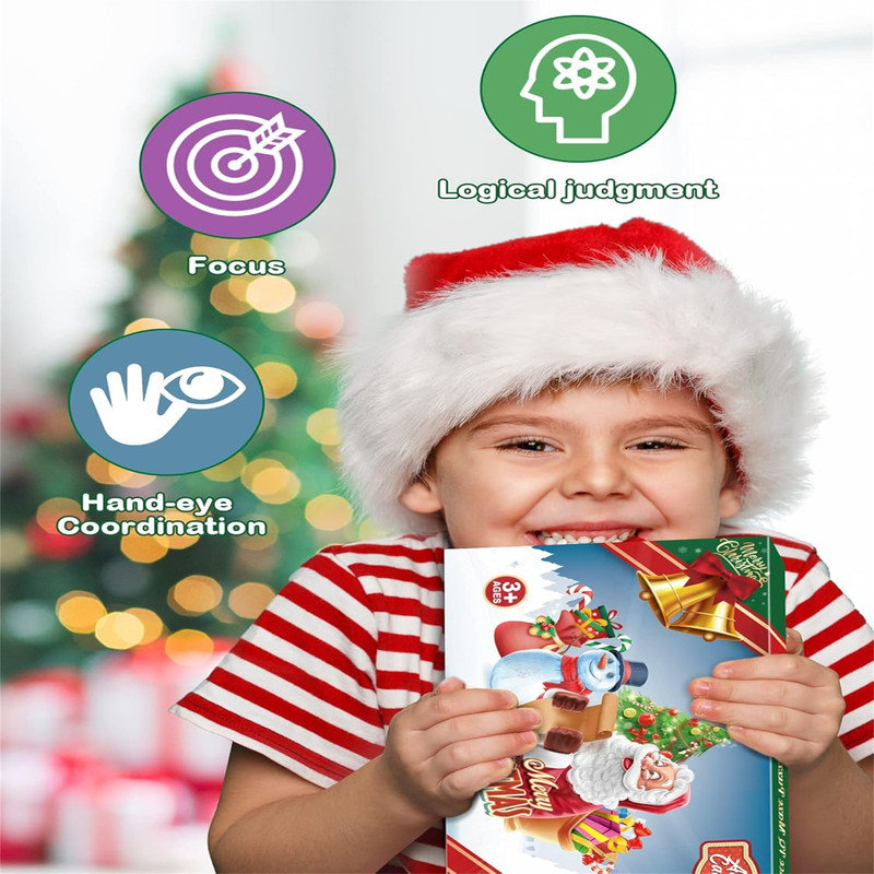 The Holiday Aisle® Christmas Countdown Calendar with 24Pcs Balance IQ ...