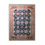 Tapis traditionnel en laine noué à la main bleu marine Lympsham