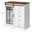 Armoire de rangement moderne contre le mur