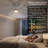  52-inch Modern Ceiling Fan with Light, Remote Control Smart Fan, 8 ABS Blades, DC Motor, 6 Speeds, Downrod Mount for Bedroom, Living Room-735249400-735249398