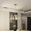 Lustre - configuration 6 lumières, finition nickel brossé-231945763-231945775-231945769