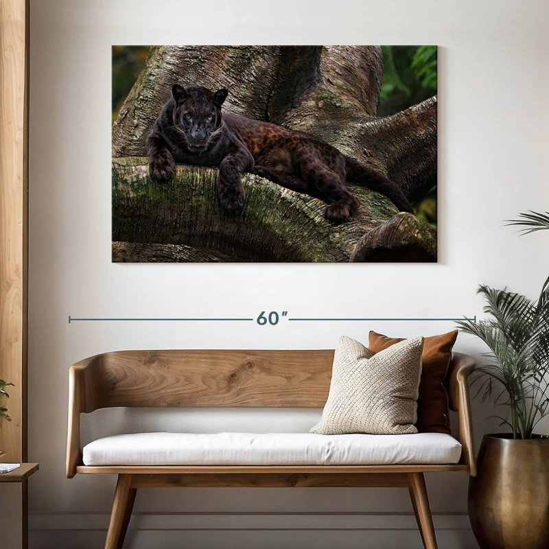 Brampt Mysterious Black Panther, 32" H x 48" W