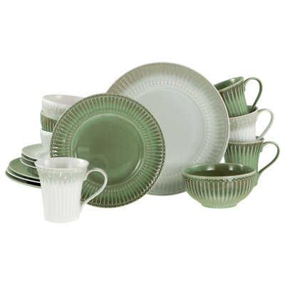Celadon, 16-piece dinnerware set