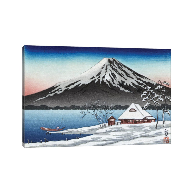 Japan: Mount Fuji - Wrapped Canvas Painting, 66.04 cm H x 45.72 cm W x 1.91 cm D