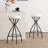 Modern Backless Bar Stools Set Of 2 Round Upholstered Counter Stools For Kitchen Island Velvet Dining Chairs  (No Including  Table)-592975746