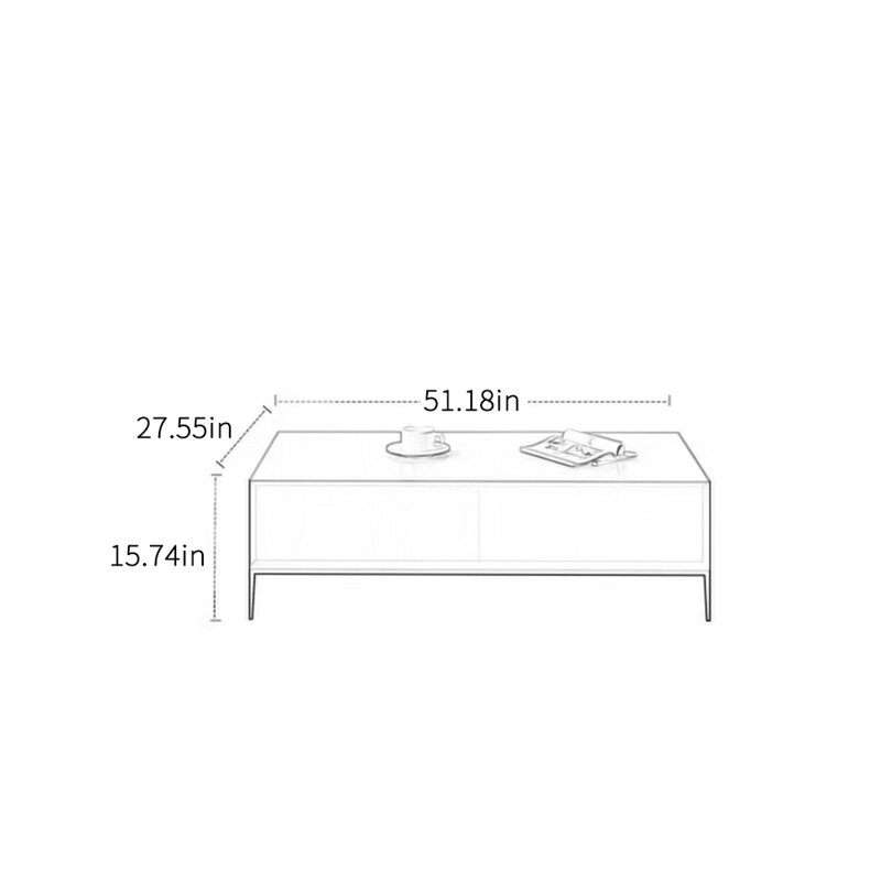 Table basse minimaliste de style italien