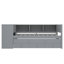 Lit de jour simple avec lit gigogne, structure de lit de jour en bois avec tiroirs de rangement et tablettes latérales, lit de jour avec bureau, aucune boîte à ressorts nécessaire, gris-748980099