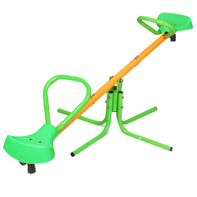 Seesaw Spinning Teeter Totter,360 Degrees Rotating Kids Outdoor