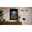 Iris in Blue and Gold Botanical - Framed Print-169261736-169261750