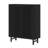 33.46" Modern Black Wooden  6-Tier Shoe Cabinet With Louvered Doors-1925405128