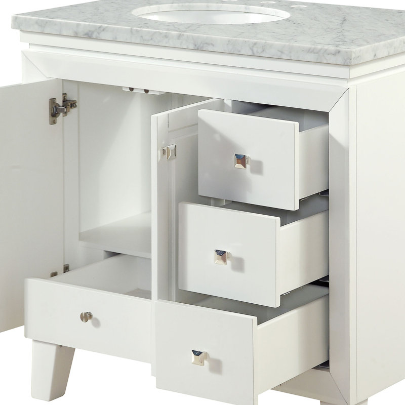 Ensemble de meuble-lavabo de salle de bain simple 36" transitionnel Sumner