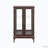 2 Glass Doors Lighted Display Cabinets with Mirrored Back Panel and Adjustable Shelves-103530911