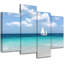 Ensemble de 4 toiles tendues bord de mer