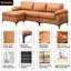 Howton Faux Leather L-Shaped Sectional Reversible-1755511674