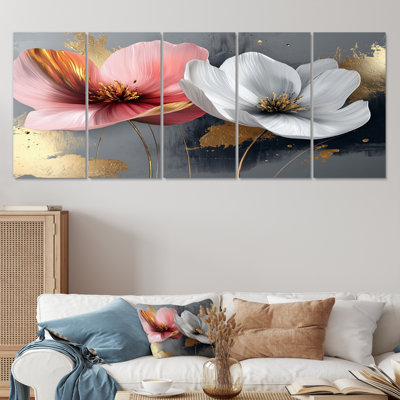 Gregg - Hibiscus Wall Art - Art mural traditionnel pour le salon