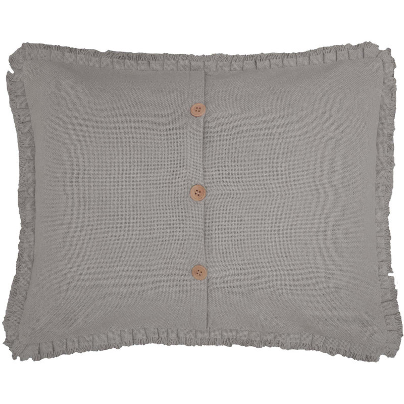 Taie décorative en jute 100% coton, Standard