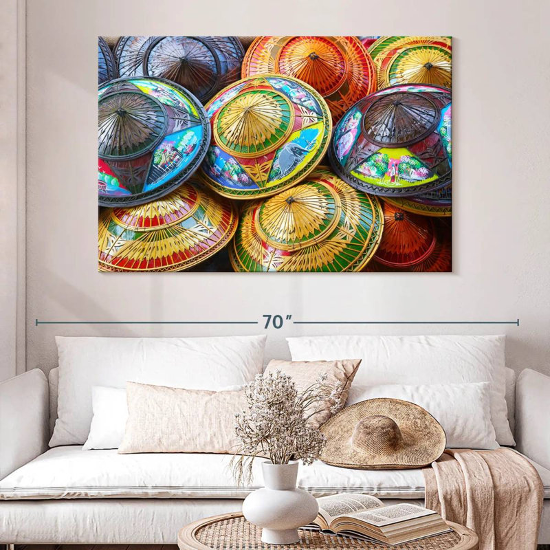 Kerner Asian Rice Hat, 34" H x 51" W
