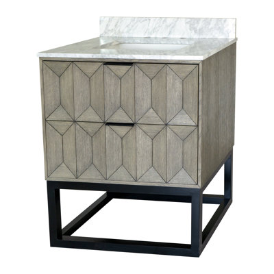 Meuble-lavabo simple 30 po avec comptoir Carlet
