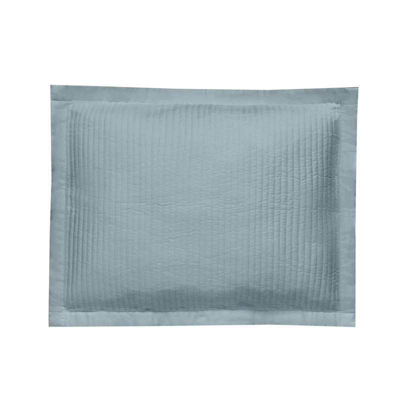 Puccini By DEA Cotton Pillow Sham, Aqua, Rectangle 20" x 36"