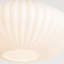 Alexa White Ribbed Glass & Gold Metal Multi Drop Pendant