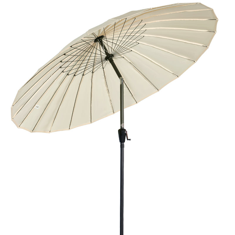 250cm Tilt Balcony Parasol, Cream